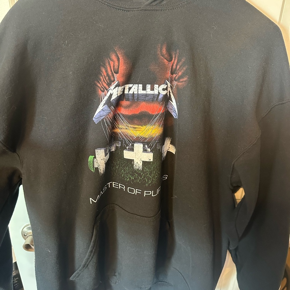 Black Metallica Graphic Sweatshirt Hoodie